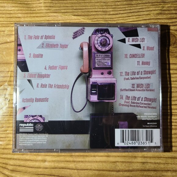 Taylor Swift "The Life of A Showgirl" Variant CDS lot (X4) NEW - Picture 7 of 11